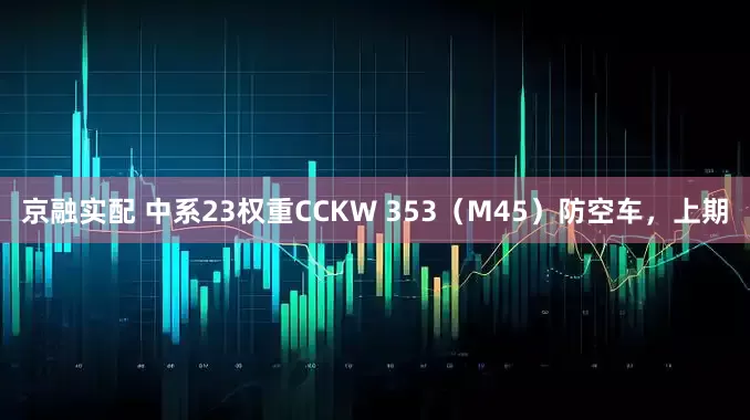 京融实配 中系23权重CCKW 353（M45）防空车，上期